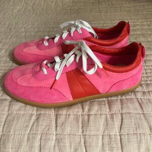BRAND NEW Boden Erin Retro Sneakers in Barbie Pink Colourblock, size 42